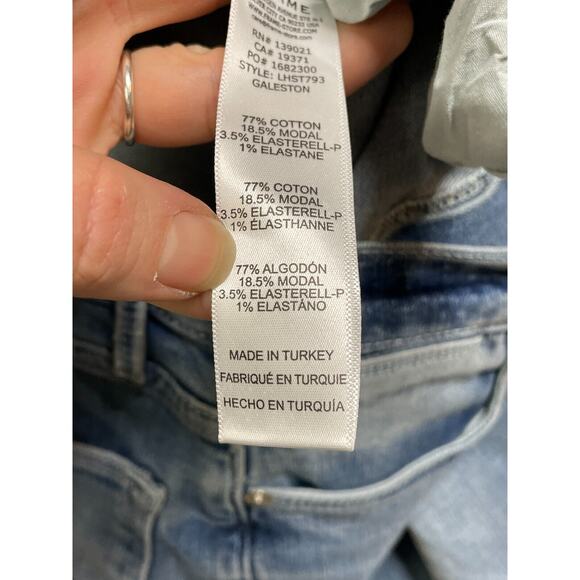 Frame Jeans 25 Le High Straight Womens Blue Denim Stretch Light Wash - Picture 12 of 13